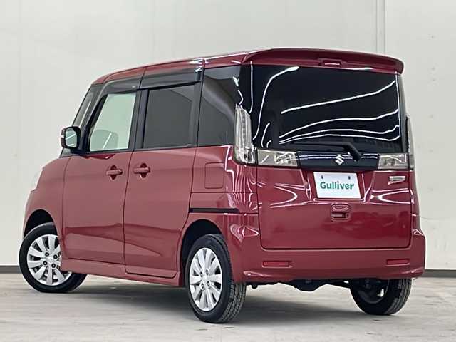 スズキ スペーシア カスタム XS 道央・札幌 2014(平26)年 10.6万km フェニックスレッドパール /4WD//社外ナビ:AVIC-MRZ066/(CD/DVD/BT/ラジオ/フルセグ)//寒冷地仕様//ETC//片側パワースライドドア//皮調シートカバー//オートエアコン//オートライト//フォグライト//アイドリングストップ//電動格納ミラー//純正アルミ//前後ドライブレコーダー