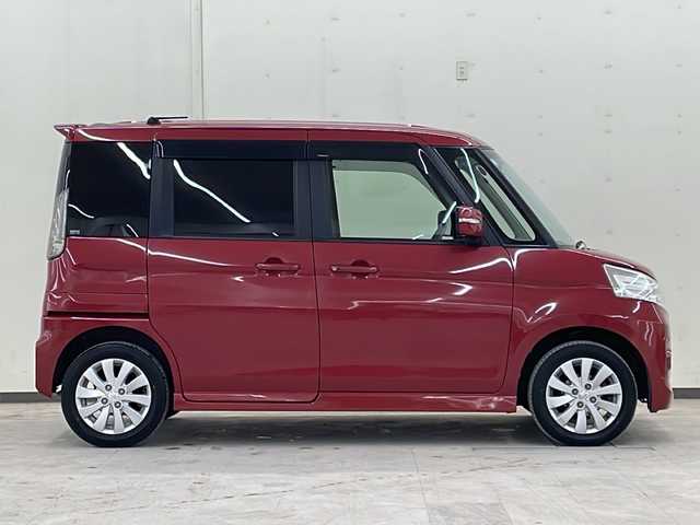 スズキ スペーシア カスタム XS 道央・札幌 2014(平26)年 10.6万km フェニックスレッドパール /4WD//社外ナビ:AVIC-MRZ066/(CD/DVD/BT/ラジオ/フルセグ)//寒冷地仕様//ETC//片側パワースライドドア//皮調シートカバー//オートエアコン//オートライト//フォグライト//アイドリングストップ//電動格納ミラー//純正アルミ//前後ドライブレコーダー