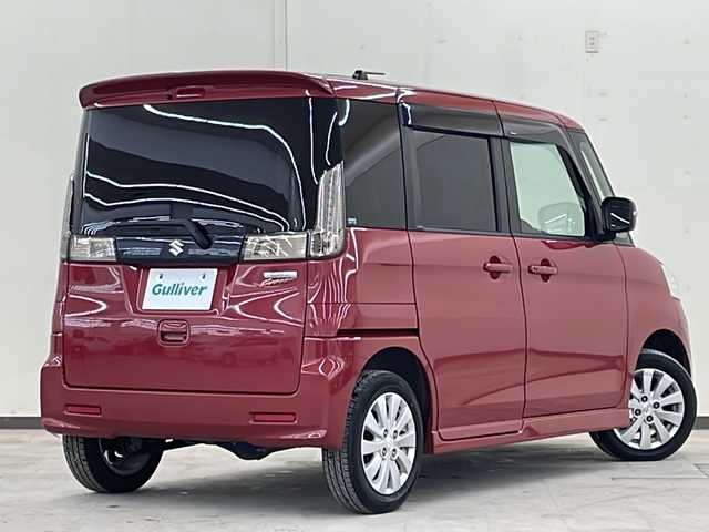 スズキ スペーシア カスタム XS 道央・札幌 2014(平26)年 10.6万km フェニックスレッドパール /4WD//社外ナビ:AVIC-MRZ066/(CD/DVD/BT/ラジオ/フルセグ)//寒冷地仕様//ETC//片側パワースライドドア//皮調シートカバー//オートエアコン//オートライト//フォグライト//アイドリングストップ//電動格納ミラー//純正アルミ//前後ドライブレコーダー