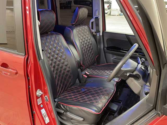 スズキ スペーシア カスタム XS 道央・札幌 2014(平26)年 10.6万km フェニックスレッドパール /4WD//社外ナビ:AVIC-MRZ066/(CD/DVD/BT/ラジオ/フルセグ)//寒冷地仕様//ETC//片側パワースライドドア//皮調シートカバー//オートエアコン//オートライト//フォグライト//アイドリングストップ//電動格納ミラー//純正アルミ//前後ドライブレコーダー