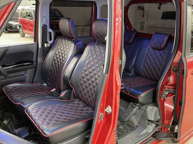 スズキ スペーシア カスタム XS 道央・札幌 2014(平26)年 10.6万km フェニックスレッドパール /4WD//社外ナビ:AVIC-MRZ066/(CD/DVD/BT/ラジオ/フルセグ)//寒冷地仕様//ETC//片側パワースライドドア//皮調シートカバー//オートエアコン//オートライト//フォグライト//アイドリングストップ//電動格納ミラー//純正アルミ//前後ドライブレコーダー