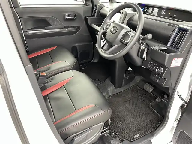 ダイハツ タント カスタム X 福島県 2023(令5)年 0.3万km シャイニングホワイトパール スマートアシスト　/・衝突被害軽減/・車線逸脱警報/・誤発信抑制機能/・オートハイビーム/バックカメラ　/ディスプレイオーディオ　/電子パーキング　/・ブレーキホールド　/レザーシート　/革巻きステアリング　/・チルトステアリング　/シートヒーター　/プッシュスタート　/・スマートキー/LEDライト/・オートライト/・フォグライト/純正フロアマット