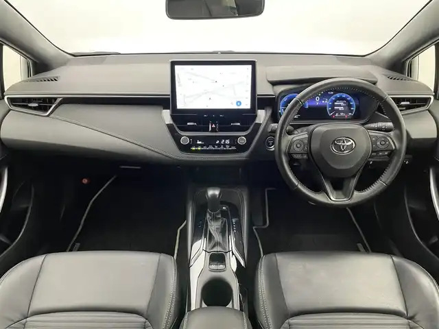 トヨタ カローラツーリング ハイブリッド ダブルバイビー 愛知県 2023(令5)年 3.9万km プラチナホワイトパールマイカ 純正１０．５型ナビ　BSM　追従クルコン　セーフティセンス　禁煙　フルセグ　黒ハーフレザー　Bluetooth　バックカメラ　車線逸脱　衝突軽減　ETC　USB　コーナーセンサー　LEDライト　フォグ　純正マット　ミラキャスト　電子パーキング　スマートキー　プッシュスタート