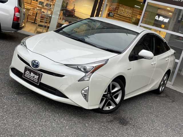 トヨタ プリウス A ツーリングセレクション 福島県 2018(平30)年 5.8万km ホワイトパールクリスタルシャイン 純正ナビ/バックカメラ/レーダークルーズコントロール/トヨタセーフティセンス/シートヒーター/ETC/フルセグTV/コーナーセンサー/オートマチックハイビーム/LEDヘッドライト