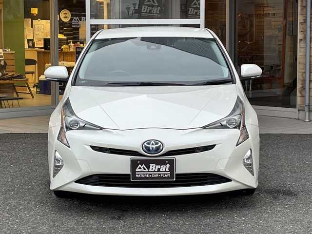 トヨタ プリウス A ツーリングセレクション 福島県 2018(平30)年 5.8万km ホワイトパールクリスタルシャイン 純正ナビ/バックカメラ/レーダークルーズコントロール/トヨタセーフティセンス/シートヒーター/ETC/フルセグTV/コーナーセンサー/オートマチックハイビーム/LEDヘッドライト