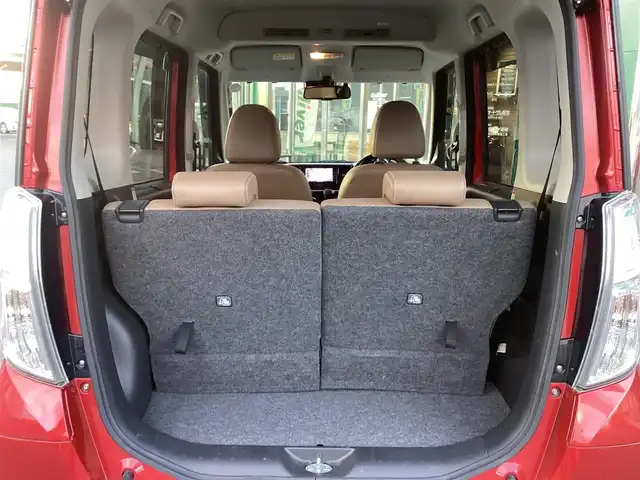 日産 デイズ ルークス HWS X Vセレクション 奈良県 2017(平29)年 4.7万km 赤Ⅱ ワンオーナー車/純正メモリーナビ（フルセグ・DVD・BT）/アラウンドビューモニター/両側パワースライドドア/ハーフレザーシート/オートライト/プッシュスタート/ETC/フロアマット/ドアバイザー/純正15インチアルミ