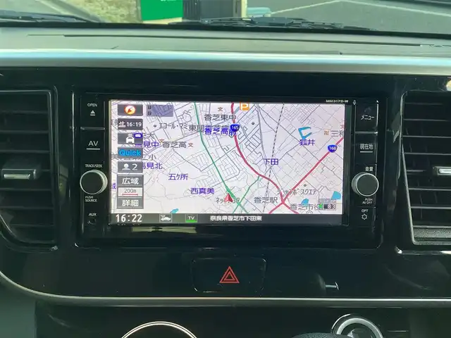 日産 デイズ ルークス HWS X Vセレクション 奈良県 2017(平29)年 4.7万km 赤Ⅱ ワンオーナー車/純正メモリーナビ（フルセグ・DVD・BT）/アラウンドビューモニター/両側パワースライドドア/ハーフレザーシート/オートライト/プッシュスタート/ETC/フロアマット/ドアバイザー/純正15インチアルミ