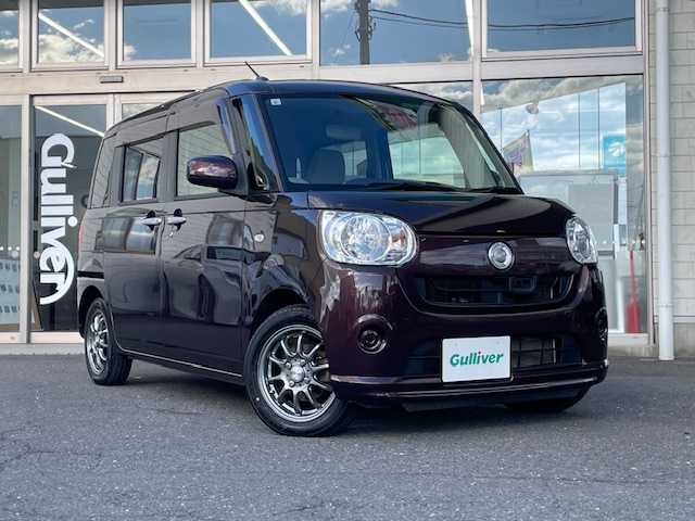ダイハツ ムーヴ キャンバス X LTD SA Ⅱ 青森県 2017(平29)年 7.6万km プラムブラウンクリスタルマイカ ４WD/社外ナビ（ワンセグ/BlueTooth）/両側パワースライドドア/衝突軽減システム/プッシュスタート/バックカメラ/ステアリングスイッチ/取扱説明書/保証書/スマートキー