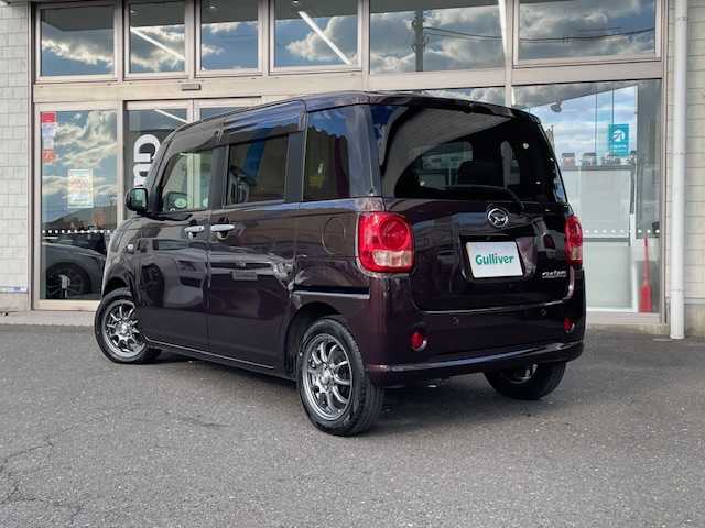 ダイハツ ムーヴ キャンバス X LTD SA Ⅱ 青森県 2017(平29)年 7.6万km プラムブラウンクリスタルマイカ ４WD/社外ナビ（ワンセグ/BlueTooth）/両側パワースライドドア/衝突軽減システム/プッシュスタート/バックカメラ/ステアリングスイッチ/取扱説明書/保証書/スマートキー