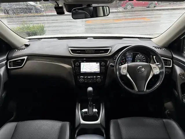 日産 エクストレイル 20Xt エマージェンシーブレーキ 愛知県 2016(平28)年 5.2万km ブリリアントホワイトパール ワンオーナー/SDナビ/フルセグテレビ/バックカメラ/アイドリングストップ/ウィンカーミラー/クルーズコントロール/ドアバイザー/プッシュスタート/パワーバックドア/ETC/スペアキー/スペアタイヤ/テレビキャンセラー/フォグランプ/LEDライト