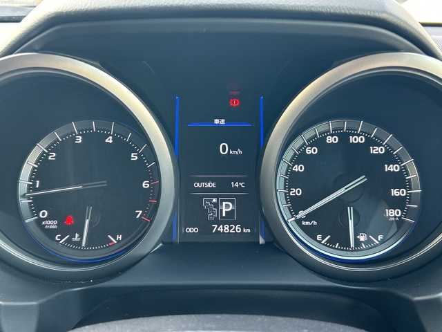 トヨタ ランドクルーザー プラド TX Lパッケージ 兵庫県 2014(平26)年 7.5万km ブラック 社外9型ナビ/CD/DVD/フルセグTV/Bluetooth/HDMI端子/バックカメラ/ETC/社外ジャオスフロントエアロ/社外レイズフルクロス17インチAW/（純正AWスタッドレス付4本積込）/社外エムクライムマフラー（純正積込）/LEDヘッドランプ（純正有）/後期テール仕様（純正有）/社外グリル（純正有）/社外シートカバー/社外エアクリーナー/社外フロアマット/他社外パーツ有（他純正パーツ有）/前後ドライブレコーダー（前360度）/ウッドコンビハンドル/前席シートヒーター/パワーシート/トノカバー/保証書/取説/スペアキー