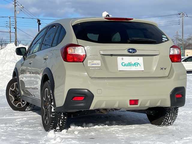 スバル インプレッサ ＸＶ 2．0i アイサイト 道央・札幌 2016(平28)年 9万km デザートカーキ ４WD/社外SDナビ/CD/DVD/BT/フルセグ/アイサイト/衝突被害軽減ブレーキ/横滑り防止装置/レーダークルーズコントロール/レーンキープアシスト/バックカメラ/ビルトインETC/アイドリングストップ/SI-DRIVE/パドルシフト/リモコンキー/LEDヘッドライト/オートライト/オートハイビーム/フォグランプ/電動格納ミラー/ウィンカーミラー/純正ラバーフロアマット/スペアキー
