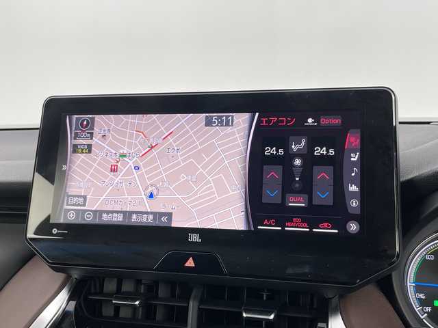 トヨタ ハリアー ハイブリッド Z レザーパッケージ 愛知県 2022(令4)年 2.5万km ブラック モデリスタ製フルエアロ/純正12.3インチナビ/(Bluetooth/USB/フルセグTV/FM/AM)/アラウンドビューモニター/JBLサウンドシステム/デジタルインナーミラー/ヘッドアップディスプレイ/トヨタセーフティセンス/・プリクラッシュセーフティ/・レーンキープアシスト/・オートマチックハイビーム/・ブラインドスポットモニター/・アダプティブクルーズコントロール/電動パーキングブレーキ/ブレーキホールド/ステアリングヒーター/レザーシート/前席シートヒーター/前席エアーシート/電動リアゲート/ビルトインETC2.0/スマートキー/プッシュスタート/LEDヘッドライト/オートライト/フロントフォグランプ/純正19インチアルミホイール/純正フロアマット/革巻きステアリング/横滑り防止装置