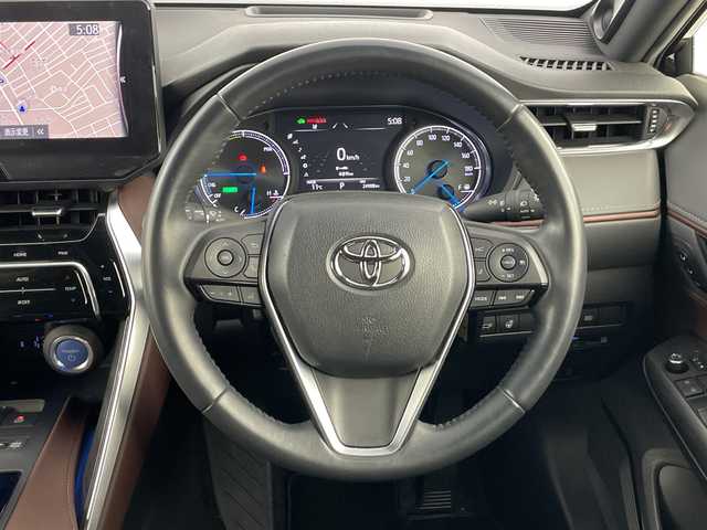 トヨタ ハリアー ハイブリッド Z レザーパッケージ 愛知県 2022(令4)年 2.5万km ブラック モデリスタ製フルエアロ/純正12.3インチナビ/(Bluetooth/USB/フルセグTV/FM/AM)/アラウンドビューモニター/JBLサウンドシステム/デジタルインナーミラー/ヘッドアップディスプレイ/トヨタセーフティセンス/・プリクラッシュセーフティ/・レーンキープアシスト/・オートマチックハイビーム/・ブラインドスポットモニター/・アダプティブクルーズコントロール/電動パーキングブレーキ/ブレーキホールド/ステアリングヒーター/レザーシート/前席シートヒーター/前席エアーシート/電動リアゲート/ビルトインETC2.0/スマートキー/プッシュスタート/LEDヘッドライト/オートライト/フロントフォグランプ/純正19インチアルミホイール/純正フロアマット/革巻きステアリング/横滑り防止装置