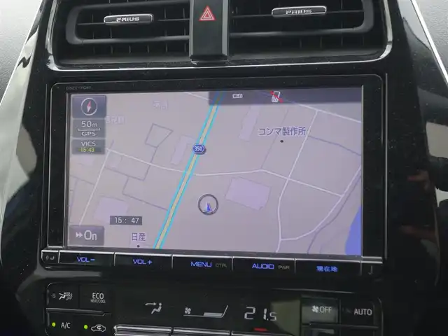 トヨタ プリウス S ツーリングセレクション 山形県 2017(平29)年 6万km ダークブルーマイカM 4WD/モデリスタエアロ/純正SDナビ/　　【CD DVD BT フルセグ】/バックカメラ/LEDオートヘッドライト/ソフトレザーシート/シートヒーター/純正17インチアルミホイール/ドライブレコーダー/アイドリングストップ/ステアリングスイッチ/電動格納ウィンカーミラー/フォグランプ/スマートキー
