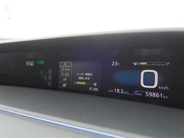トヨタ プリウス S ツーリングセレクション 山形県 2017(平29)年 6万km ダークブルーマイカM 4WD/モデリスタエアロ/純正SDナビ/　　【CD DVD BT フルセグ】/バックカメラ/LEDオートヘッドライト/ソフトレザーシート/シートヒーター/純正17インチアルミホイール/ドライブレコーダー/アイドリングストップ/ステアリングスイッチ/電動格納ウィンカーミラー/フォグランプ/スマートキー