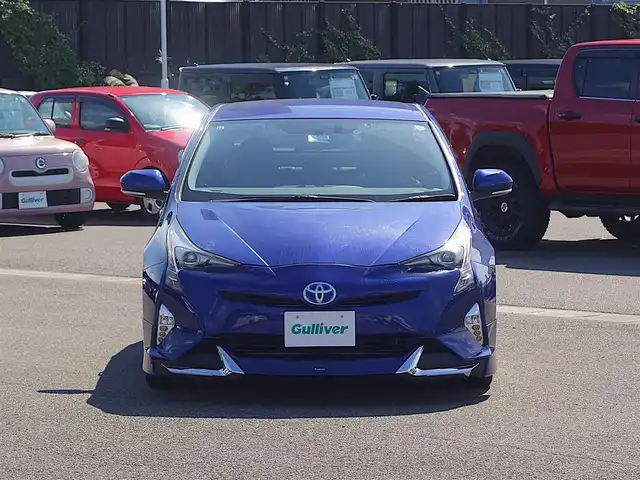 トヨタ プリウス S ツーリングセレクション 山形県 2017(平29)年 6万km ダークブルーマイカM 4WD/モデリスタエアロ/純正SDナビ/　　【CD DVD BT フルセグ】/バックカメラ/LEDオートヘッドライト/ソフトレザーシート/シートヒーター/純正17インチアルミホイール/ドライブレコーダー/アイドリングストップ/ステアリングスイッチ/電動格納ウィンカーミラー/フォグランプ/スマートキー