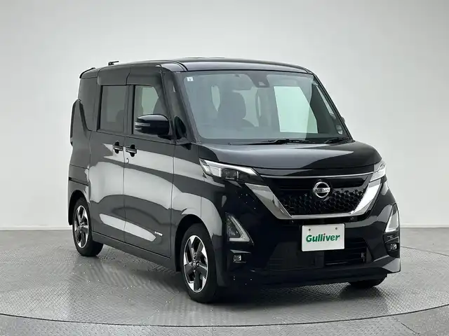 日産 ルークス HWS X プロパイロットED 兵庫県 2021(令3)年 2万km ブラック 全方位カメラ/プロパイロット/純正14インチアルミホイール/純正フロアマット/LEDヘッドライト/オートライト/レーンキープアシスト/両側パワースライドドア/スマートキー/スペアキー/電子パーキングブレーキ/ステアリングスイッチ/アイドリングストップ
