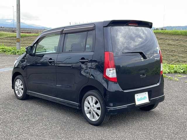 スズキ ワゴンＲ FX－LTDⅡ 新潟県 2009(平21)年 2万km ブルーイッシュブラックパール3 4WD/社外ポータブルナビ/CD/フルセグテレビ/ベンチシート/運転席シートヒーター/ミラーヒーター/スマートキー/プッシュスタート/純正14インチアルミホイール