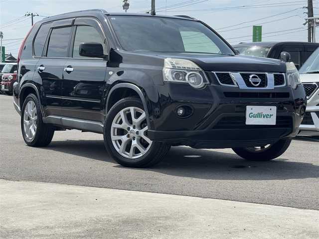 日産 エクストレイル 20Xtt 徳島県 2013(平25)年 10.9万km ダイヤモンドブラック 7型メモリナビ　NX615 /　AM/FM/Bluetooth/フルセグTV/SD/DISC/USB/フォグライト/ヒッチメンバー/クルーズコントロール/バックカメラ/ETC/スマートキー/純正18インチアルミホイール/オートライト/全席シートヒーター/ダウンヒルアシストコントロール/取扱説明書