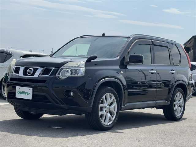日産 エクストレイル 20Xtt 徳島県 2013(平25)年 10.9万km ダイヤモンドブラック 7型メモリナビ　NX615 /　AM/FM/Bluetooth/フルセグTV/SD/DISC/USB/フォグライト/ヒッチメンバー/クルーズコントロール/バックカメラ/ETC/スマートキー/純正18インチアルミホイール/オートライト/全席シートヒーター/ダウンヒルアシストコントロール/取扱説明書