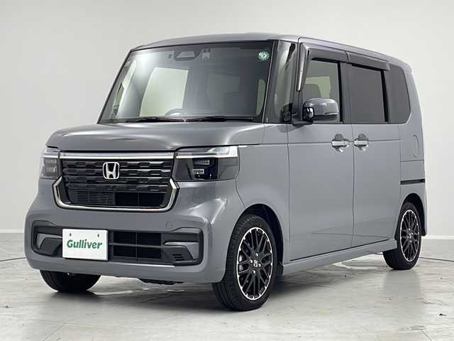ホンダ Ｎ ＢＯＸ カスタム ターボ コーディネートS 茨城県 2023(令5)年 2.4万km グレー 衝突軽減ブレーキ　純正９型ナビ　バックカメラ　ビルトインＥＴＣ２．０　両側電動スライドドア　クルコン　シートヒーター　スマートキー　純正ドラレコ　ＵＳＢ充電端子　純正フロントサンシェイド　禁煙車