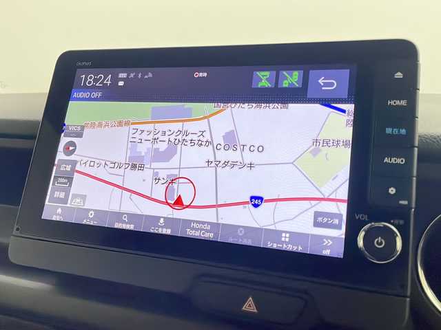 ホンダ Ｎ ＢＯＸ カスタム ターボ コーディネートS 茨城県 2023(令5)年 2.4万km グレー 衝突軽減ブレーキ　純正９型ナビ　バックカメラ　ビルトインＥＴＣ２．０　両側電動スライドドア　クルコン　シートヒーター　スマートキー　純正ドラレコ　ＵＳＢ充電端子　純正フロントサンシェイド　禁煙車