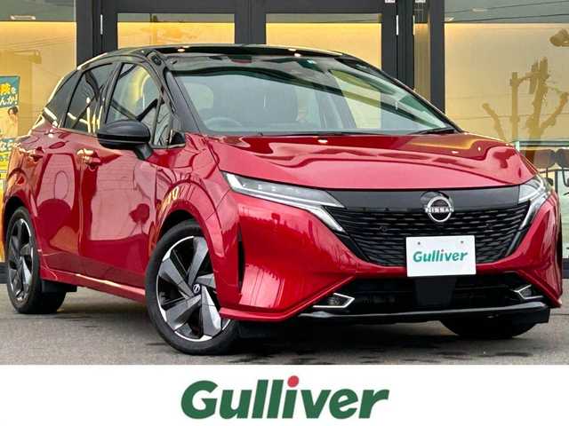 日産 オーラ G レザーエディション 愛媛県 2022(令4)年 1.9万km ガーネットレッド/スーパーブラック 2トーン 純正9型NissanConnectナビ/BOSEパーソナルプラスサウンドシステム/全周囲カメラ/プロパイロット/純正ドライブレコーダー/インテリジェントルームミラー/ブラインドスポットモニター/ワイヤレス充電/クリアランスソナー/電動パーキングブレーキ/AutoHold/電格ミラー/ステアリングリモコン/ISOFIX/現状サマー(純正AW)(205/50/R17)/BRIDGESTONE TURANZA T005A