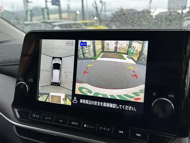 日産 オーラ G レザーエディション 愛媛県 2022(令4)年 1.9万km ガーネットレッド/スーパーブラック 2トーン 純正9型NissanConnectナビ/BOSEパーソナルプラスサウンドシステム/全周囲カメラ/プロパイロット/純正ドライブレコーダー/インテリジェントルームミラー/ブラインドスポットモニター/ワイヤレス充電/クリアランスソナー/電動パーキングブレーキ/AutoHold/電格ミラー/ステアリングリモコン/ISOFIX/現状サマー(純正AW)(205/50/R17)/BRIDGESTONE TURANZA T005A