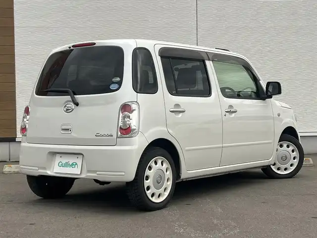 ダイハツ ミラ ココア X 秋田県 2016(平28)年 11.1万km パールホワイトⅢ ４WD/社外HDDナビ（DVD/CD/AM/FM）/ワンセグ（走行中視聴可能）/スマートキー/アイドリングストップ/ETC/純正フロアマット/純正ドアバイザー/オートエアコン/パワーステアリング/パワーウィンドウ/ヘッドライトレベライザー/盗難防止装置/寒冷地仕様/電動格納ミラー/保証書/取扱説明書/記録簿