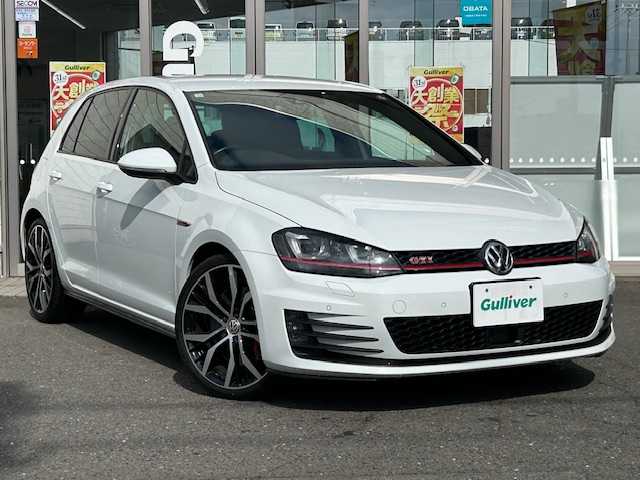 フォルクスワーゲン ゴルフ ＧＴＩ パフォーマンス 青森県 2014(平26)年 2.7万km ピュアホワイト 500台限定特別仕様車/ワンオーナー/19インチAW/GTIレッドブレーキキャリパー/パドルシフト/アダプティブクルーズコントロール/保証書/取扱説明書/ナビ説明書/ディーラー記録簿H27/H29/R1.3.4.5.7有/純正ナビ（ＡＵＸ/BlueTooth）/ICクーラー付きturbo/ブレーキホールド/コーナーセンサー/横滑り防止/ETC/スペアキー