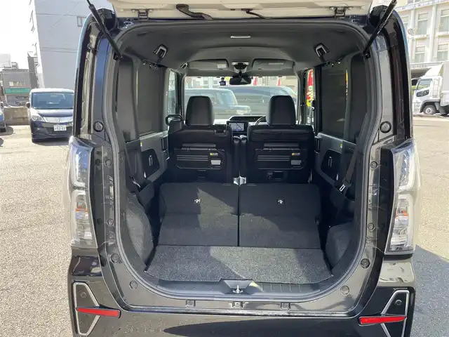 ダイハツ タント カスタム RS 熊本県 2019(令1)年 4.9万km パールブラック 両側パワースライドドア/社外メモリナビ（AVN-LS02W）/フルセグTV/CD/USB/Bluetooth/バックカメラ/スマートアシスト/ハーフレザーシート/シートヒーター/純正15インチアルミホイール/純正エアロ/LEDヘッドライト/ビルトインETC/スマートキー2個/プッシュスタート/新車時保証書/取扱説明書