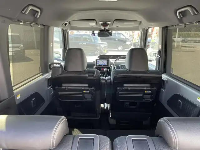 ダイハツ タント カスタム RS 熊本県 2019(令1)年 4.9万km パールブラック 両側パワースライドドア/社外メモリナビ（AVN-LS02W）/フルセグTV/CD/USB/Bluetooth/バックカメラ/スマートアシスト/ハーフレザーシート/シートヒーター/純正15インチアルミホイール/純正エアロ/LEDヘッドライト/ビルトインETC/スマートキー2個/プッシュスタート/新車時保証書/取扱説明書