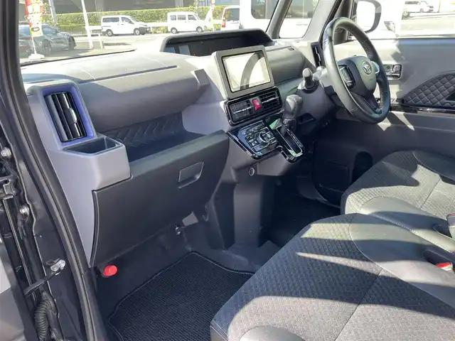 ダイハツ タント カスタム RS 熊本県 2019(令1)年 4.9万km パールブラック 両側パワースライドドア/社外メモリナビ（AVN-LS02W）/フルセグTV/CD/USB/Bluetooth/バックカメラ/スマートアシスト/ハーフレザーシート/シートヒーター/純正15インチアルミホイール/純正エアロ/LEDヘッドライト/ビルトインETC/スマートキー2個/プッシュスタート/新車時保証書/取扱説明書