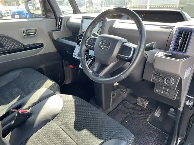 ダイハツ タント カスタム RS 熊本県 2019(令1)年 4.9万km パールブラック 両側パワースライドドア/社外メモリナビ（AVN-LS02W）/フルセグTV/CD/USB/Bluetooth/バックカメラ/スマートアシスト/ハーフレザーシート/シートヒーター/純正15インチアルミホイール/純正エアロ/LEDヘッドライト/ビルトインETC/スマートキー2個/プッシュスタート/新車時保証書/取扱説明書