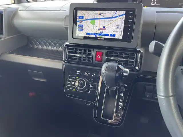 ダイハツ タント カスタム RS 熊本県 2019(令1)年 4.9万km パールブラック 両側パワースライドドア/社外メモリナビ（AVN-LS02W）/フルセグTV/CD/USB/Bluetooth/バックカメラ/スマートアシスト/ハーフレザーシート/シートヒーター/純正15インチアルミホイール/純正エアロ/LEDヘッドライト/ビルトインETC/スマートキー2個/プッシュスタート/新車時保証書/取扱説明書