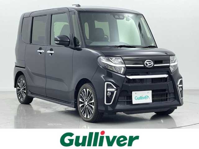 ダイハツ タント カスタム RS 熊本県 2019(令1)年 4.9万km パールブラック 禁煙車/社外前後ドライブレコーダー/両側パワースライドドア/ECLIPSESDナビ（AVN-LS02W）/フルセグTV・CD・DVD・USBBluetooth・SD/バックカメラ/ビルトインETC/アイドリングストップ/衝突軽減ブレーキ/横滑り防止/パーキングアシスト/前席シートヒーター/前後クリアランスソナー/サンシェード/ハーフレザーシート/純正フロアマット/純正１５インチAW/オートライト/LEDヘッドライト/フォグランプ/スマートキー/プッシュスタート/スペアキー1本/保証書/取扱説明書