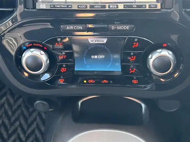 日産 ジューク 15RX 静岡県 2011(平23)年 8.7万km ダークメタルグレー ユーザー買取車両/社外SDナビ（CN-MW250D）/【AM/FM/TV】/純正ハロゲンヘッドライト/純正17インチAW/エンジンスタートボタン/スマートキー/バックカメラ/オートライト/保証書/取扱説明書