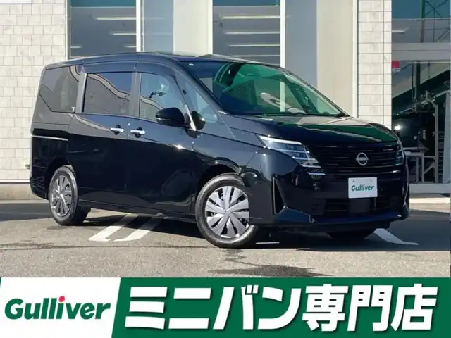 日産 セレナ e－パワー X 福岡県 2023(令5)年 1.8万km ダイヤモンドブラック 社外SDナビ(フルセグTV/BT/AM/FM)/バックカメラ/プロパイロット/エマージェンシーブレーキ/コーナーセンサー/ブラインドスポットモニター/片側パワスラ/ビルトインETC/USBポート/純正LEDヘッドライト/純正フロアマット/オートハイビーム/スマートキー/プッシュスタート