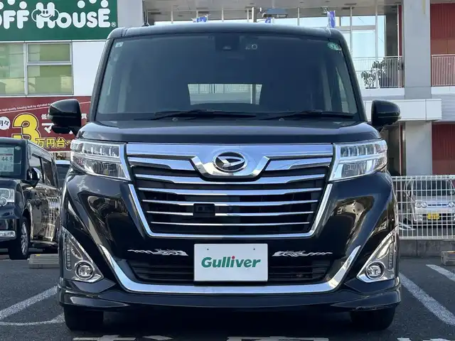 ダイハツ トール カスタムG SAⅡ 長崎県 2017(平29)年 15.7万km ブラックマイカメタリック ワンオーナー/アルパインナビ(BT/フルセグTV/DVD/CD/FM)/両側パワースライド/全方位カメラ/スマートアシスト/ETC/クルーズコントロール/ステアリングスイッチ/ドライブレコーダー