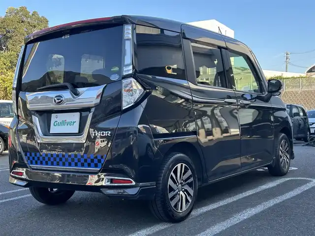 ダイハツ トール カスタムG SAⅡ 長崎県 2017(平29)年 15.7万km ブラックマイカメタリック ワンオーナー/アルパインナビ(BT/フルセグTV/DVD/CD/FM)/両側パワースライド/全方位カメラ/スマートアシスト/ETC/クルーズコントロール/ステアリングスイッチ/ドライブレコーダー