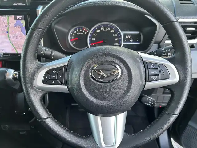 ダイハツ トール カスタムG SAⅡ 長崎県 2017(平29)年 15.7万km ブラックマイカメタリック ワンオーナー/アルパインナビ(BT/フルセグTV/DVD/CD/FM)/両側パワースライド/全方位カメラ/スマートアシスト/ETC/クルーズコントロール/ステアリングスイッチ/ドライブレコーダー