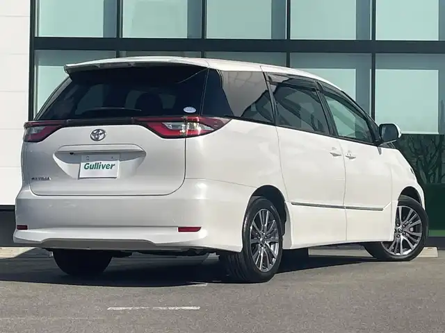 トヨタ エスティマ アエラス 和歌山県 2019(令1)年 2万km ホワイトパールクリスタルシャイン 純正7インチナビ/フルセグTV/Bluetooth/CD/DVD/SD/バックカメラ/ビルトインETC/ドライブレコーダー/衝突軽減カメラ/車線逸脱防止機能/クルーズコントロール/両側パワースライドドア/革巻きステアリング/ステアリングスイッチ/LEDヘッドライト/オートライト/オートハイビーム/純正17インチAW/ドアバイザー/フロアマット/プッシュスタート/スマートキー