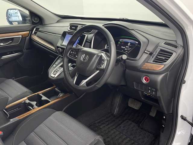 ホンダ ＣＲ－Ｖ ハイブリッド EX 栃木県 2019(平31)年 0.5万km プラチナホワイトパール ワンオーナー/純正SDナビ/ホンダセンシング/・衝突軽減ブレーキ/・レーンキープアシスト/・ブラインドスポットモニター/・レーダークルーズコントロール/・路線逸脱抑制制御/・先行車発進お知らせ/・オートハイビーム/バックカメラ/ETC2.0/前側ドライブレコーダー/前席シートヒーター/D席パワーシート/電動パーキング/パドルシフト/純正18インチアルミホイール/保証書/取扱説明書