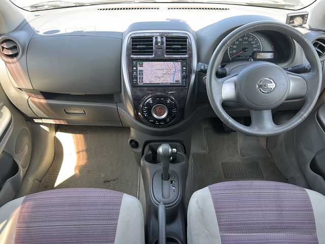 日産 マーチ ボレロ 山口県 2017(平29)年 4.5万km ナイトベールパープル ・純正ナビ（フルセグ/BLUETOOTH/CD/BC）/・前後ドライブレコーダー/・横滑り防止装置/・アイドリングストップ/・オートライト/・14インチAW/・スペアキー/・純正フロアマット/・AAC/・取扱説明書