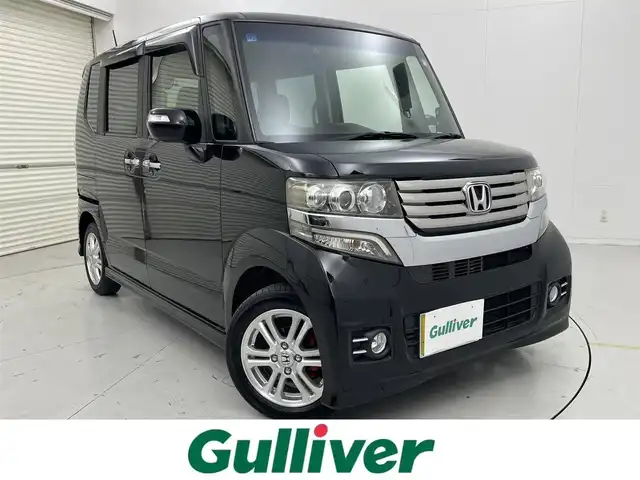 ホンダ Ｎ ＢＯＸ カスタム G Lパッケージ 茨城県 2012(平24)年 10.5万km クリスタルブラックパール 社外SDナビ（KENWOOD）/ワンセグテレビ/DISC/USB/SD/DVD/前後ドライブレコーダー/社外フロアマット/スマートキー/アイドリングストップ/ABS/横滑り防止機能/オートライト/パワーステアリング/パワーウィンドウ