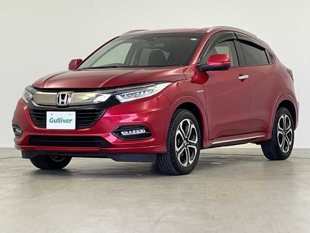 ホンダ ヴェゼル ハイブリッド Z ホンダセンシング 岐阜県 2018(平30)年 4.8万km プレミアムクリスタルレッドM 純正8型ナビ(VXM-187VFEi)/・フルセグ/・Bluetooth/バックモニター/ドライブレコーダー/ビルドインETC/前席シートヒーター/ハーフレザーシート/アダプティブクルーズコントロール/LEDライト/スマートキー/プッシュスタート