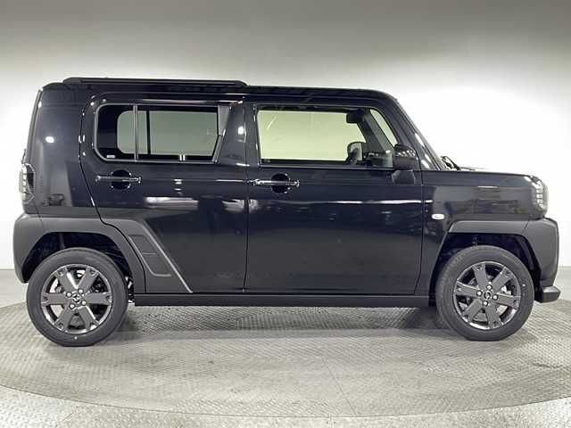 ダイハツ タフト G ダーククロムベンチャー 神奈川県 2025(令7)年 0.1千km ブラックマイカメタリック 届出済未使用車/ガラスルーフ/純正オプション15インチAW/前席シートヒーター/アダプティブクルーズコントロール/衝突軽減ブレーキ/レーンキープアシスト/前後コーナーセンサー/LEDヘッドライト/オートライト/オートハイビーム/アイドリングストップ/電動パーキングブレーキ/オートブレーキホールド/プッシュスタート/スマートキー×２