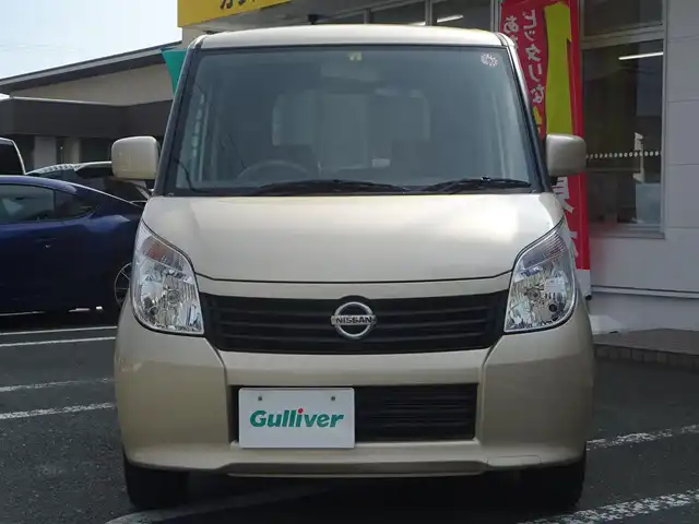日産 ルークス G 静岡県 2010(平22)年 1.8万km クリアベージュ 走行距離18千キロ/禁煙車/タイヤ新品10ミリ/プッシュスタート/スマートキー/片側パワースライドドア/ケンウッド　CDデッキ/純正フロアマット/サイドエアバック/オートエアコン/保証書・取扱説明書