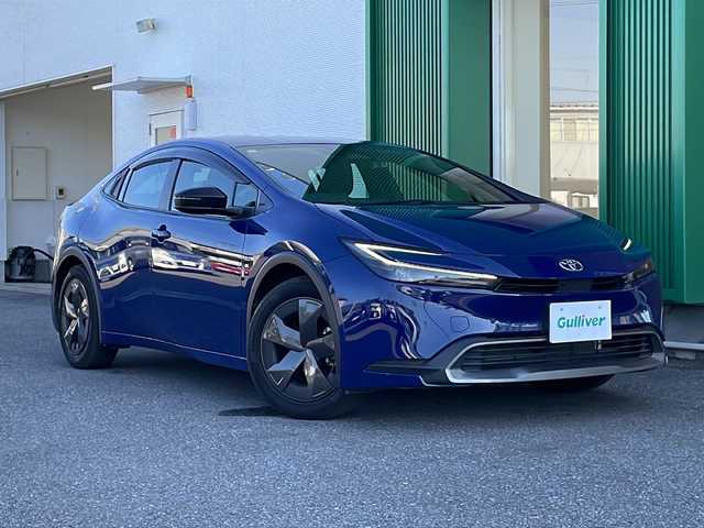 トヨタ プリウス U 岐阜県 2023(令5)年 3.9万km ダークブルー 禁煙車/純正ナビ/AM/FM/BT/フルセグTV/Miracast/USB/バックカメラ/サイドカメラ/フロントカメラ/プリクラッシュセーフティ/BSM/LTA/レーダークルーズコントロール /オートライト/オートハイビーム/LEDヘッドライト/電子パーキングブレーキ/ブレーキホールド/前後ドライブレコーダー/AC100V/ビルトインETC2.0/